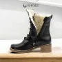 Women’s Black Winter Heeled Boots Fabiani Best But 317 czarny 5709