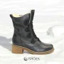 Women’s Black Winter Heeled Boots Fabiani Best But 317 czarny 5709