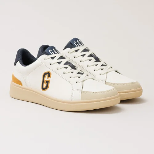 Women's fashionable white sneakers GAP Seattle Ii Bsc W GAB002F5SWWELBGP 5711 in retro style from the American brand