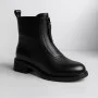 Women’s Black Leather Mid-Season Boots Anna Lucci 190873 dx793-9a black 5714