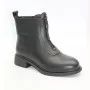 Women’s Black Leather Mid-Season Boots Anna Lucci 190873 dx793-9a black 5714