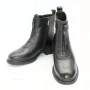 Women’s Black Leather Mid-Season Boots Anna Lucci 190873 dx793-9a black 5714