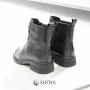 Women’s Black Leather Mid-Season Boots Anna Lucci 190873 dx793-9a black 5714
