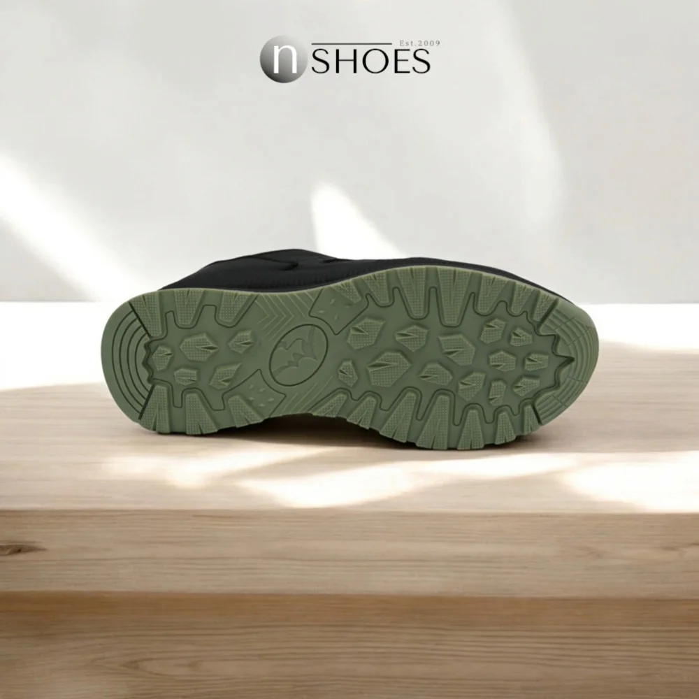 Женские черные кожаные демисезонные кроссовки GRUNBERG 148568-26-03E 5722 с флисовым утеплением