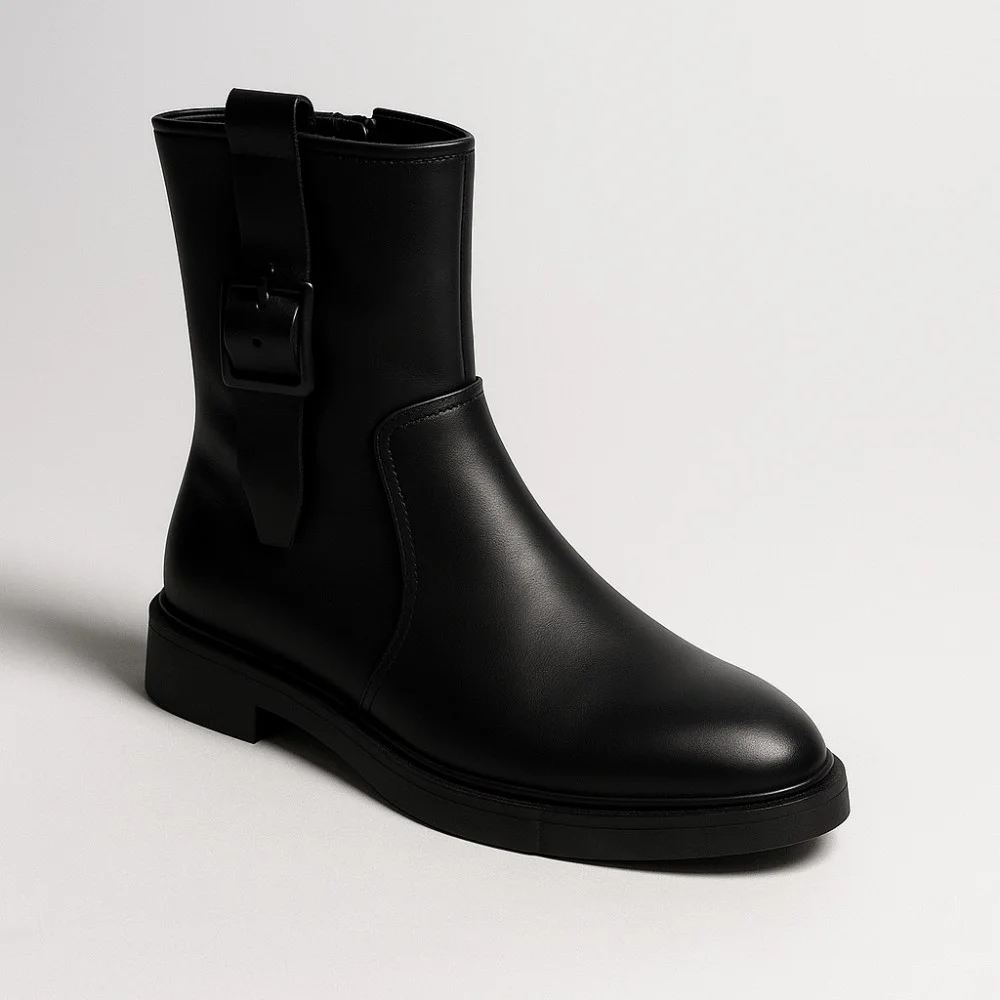 Чорні демісезонні шкіряні черевики BETSY 948027 13-03W 5726