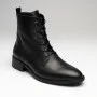 Women’s Black Classic Leather Boots Simen 7328a czarny 5729