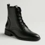 Women’s Black Classic Leather Boots Simen 7328a czarny 5729