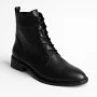 Women’s Black Classic Leather Boots Simen 7328a czarny 5729