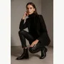 Women’s Black Classic Leather Boots Simen 7328a czarny 5729