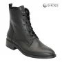 Women’s Black Classic Leather Boots Simen 7328a czarny 5729