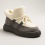 Trendy Women’s Grey-White Suede Uggs ALLSY Lonza 192419 191057 89393-80b model 5736