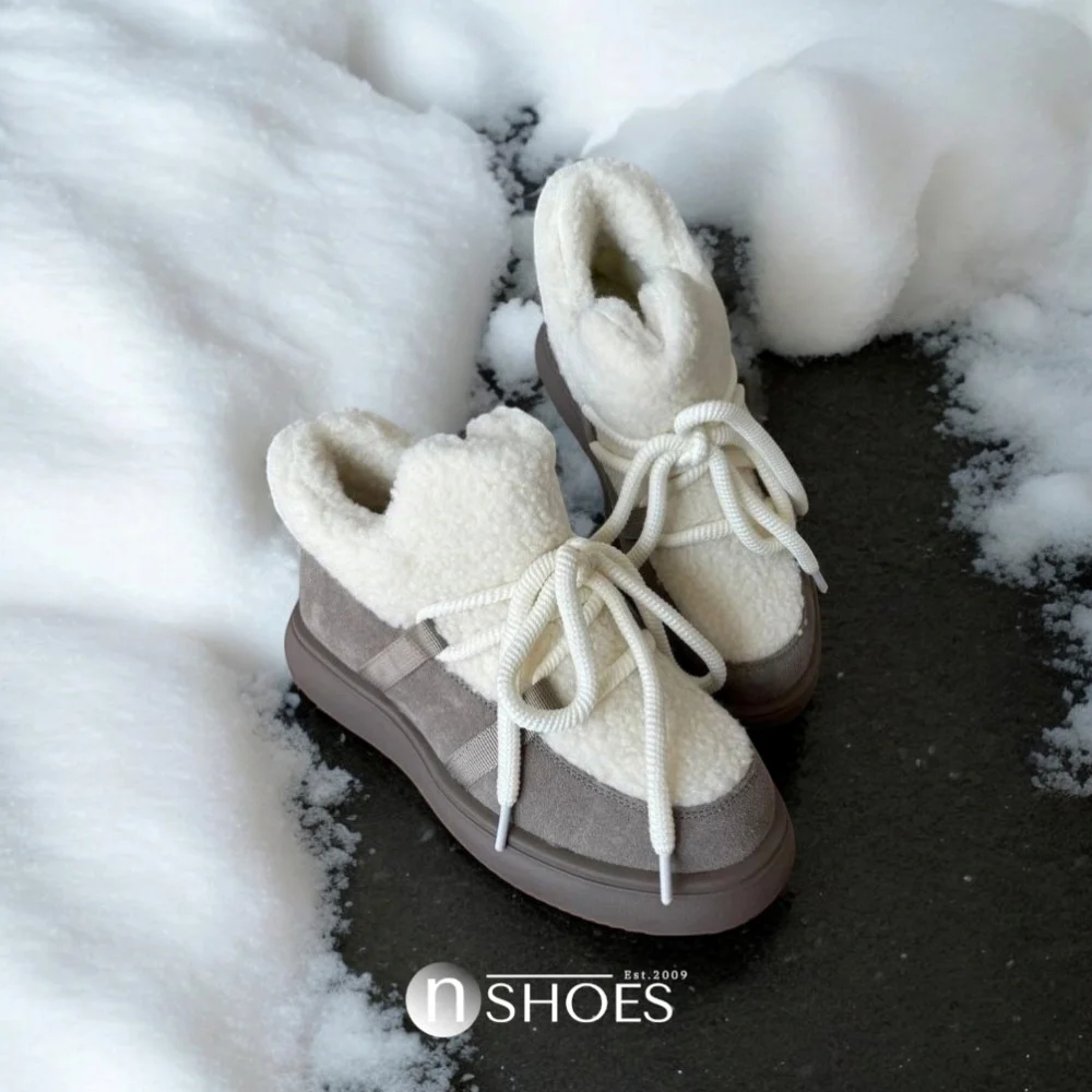 Trendy Women’s Grey-White Suede Uggs ALLSY Lonza 192419 191057 89393-80b model 5736