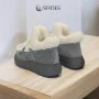 Trendy Women’s Grey-White Suede Uggs ALLSY Lonza 192419 191057 89393-80b model 5736