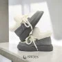 Trendy Women’s Grey-White Suede Uggs ALLSY Lonza 192419 191057 89393-80b model 5736
