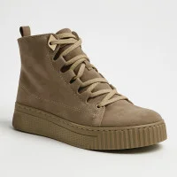 Жіночі зимові кросівки-черевики Simen 7410A W Taupe OW 5739 з натуральної шкіри та вовни від польського виробника в бежевому кольорі