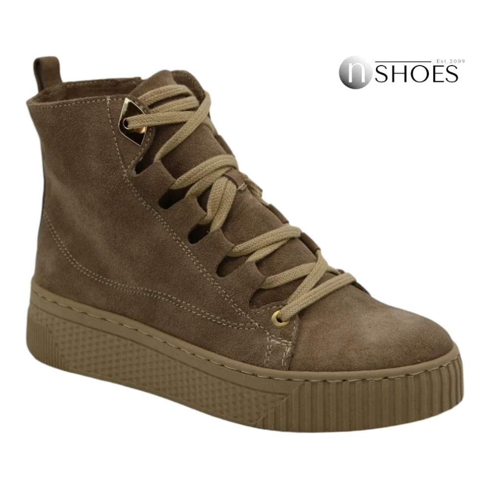 Жіночі бежеві шкіряні зимові кросівки Simen 7410a w taupe ow 5739