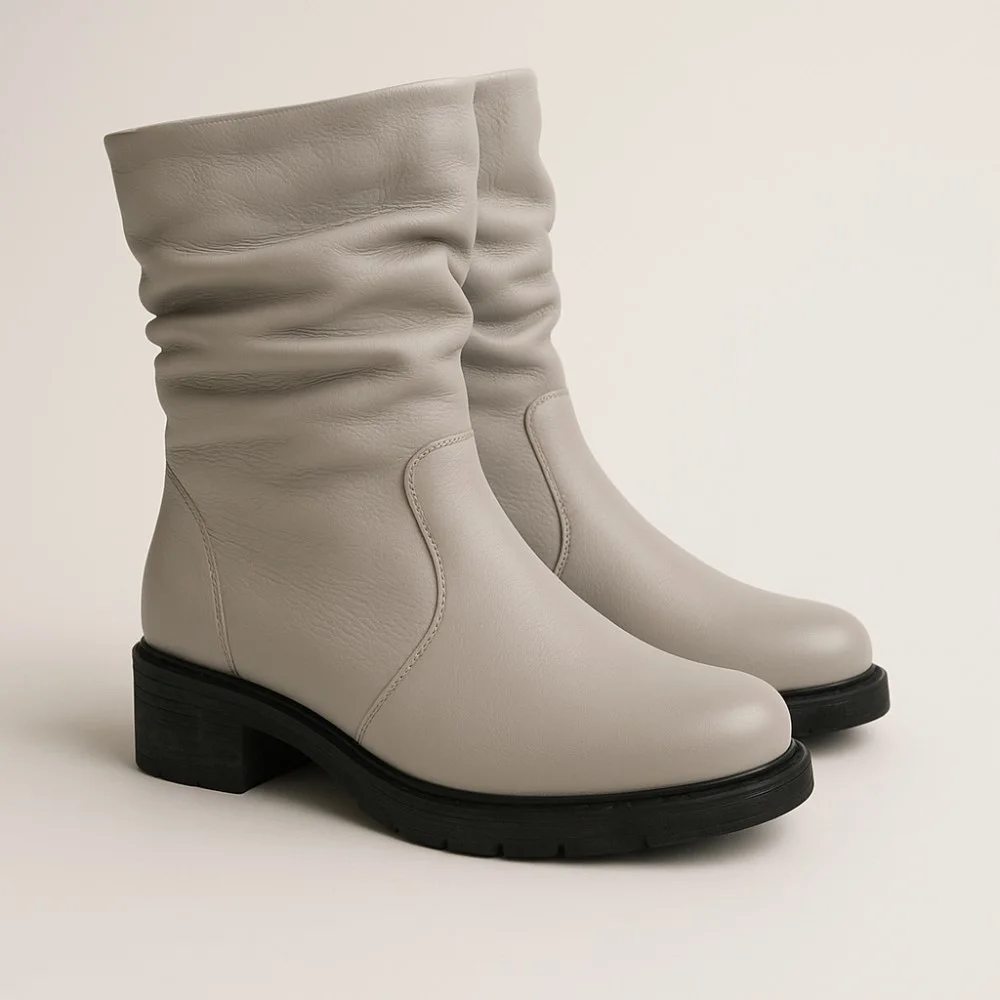 Женские кожаные зимние ботинки Steizer (Польша) модель 5751