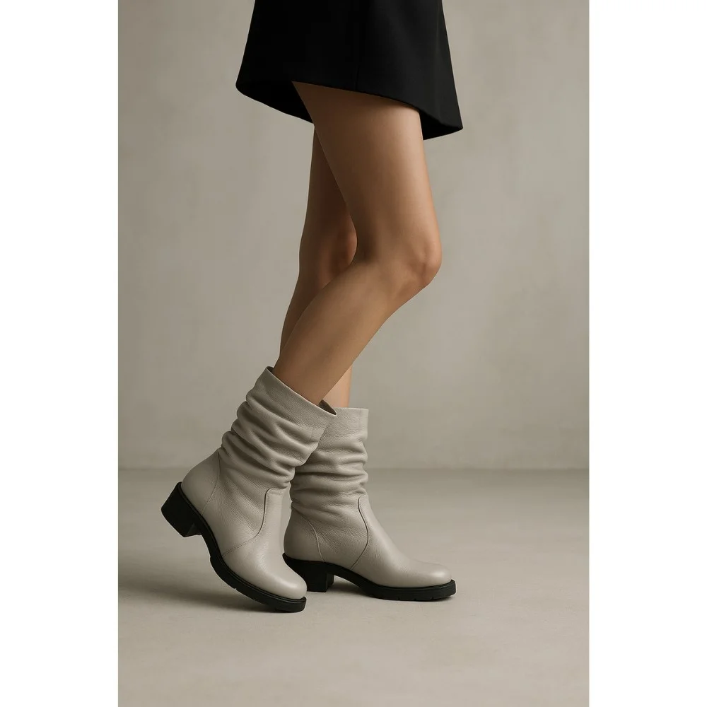 Женские кожаные зимние ботинки Steizer (Польша) модель 5751