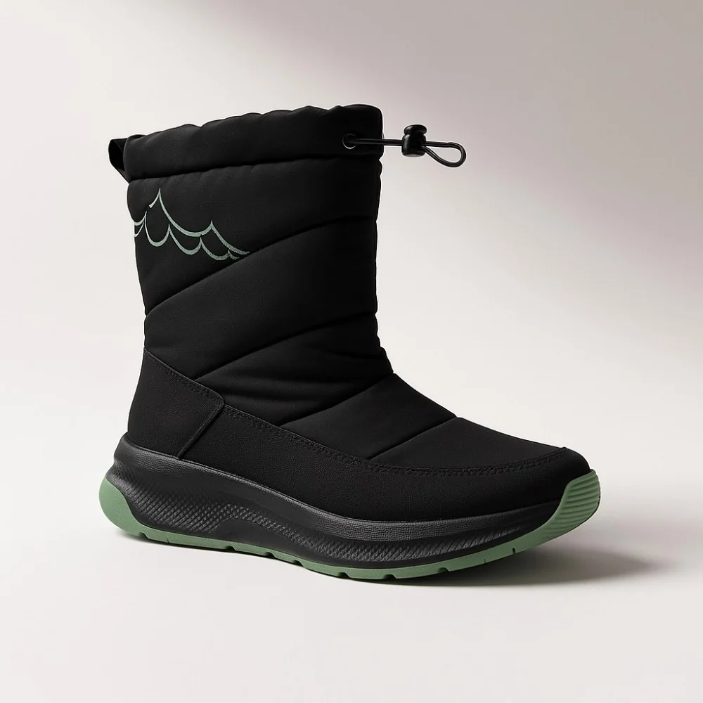 Жіночі чорні зимові дутіки GRUNBERG 148574 18-01E 5775 з nano-TEX утепленням