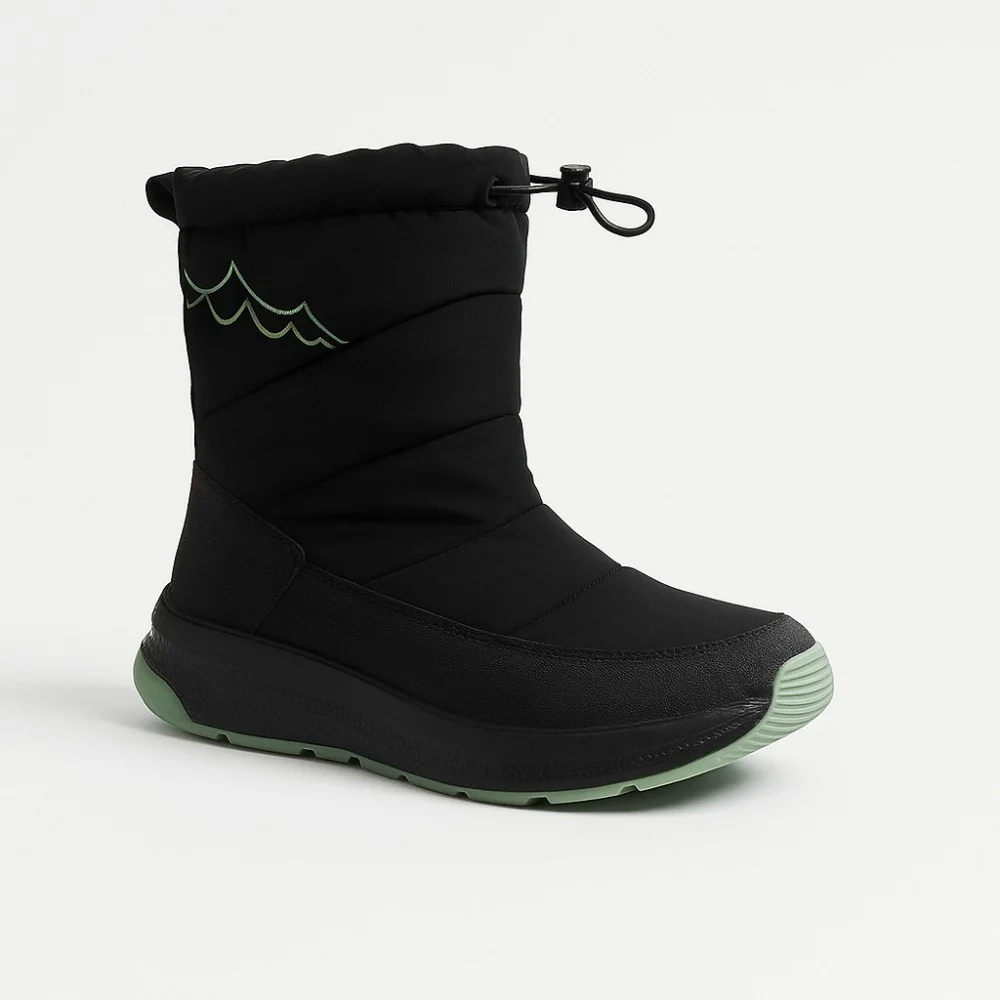 Жіночі чорні зимові дутіки GRUNBERG 148574 18-01E 5775 з nano-TEX утепленням