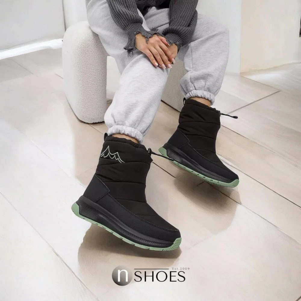 Жіночі чорні зимові дутіки GRUNBERG 148574 18-01E 5775 з nano-TEX утепленням