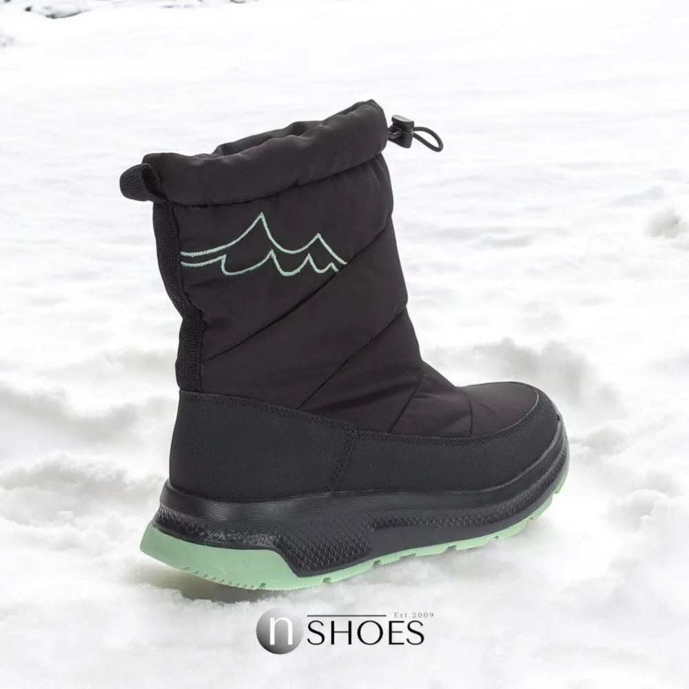 Жіночі чорні зимові дутіки GRUNBERG 148574 18-01E 5775 з nano-TEX утепленням