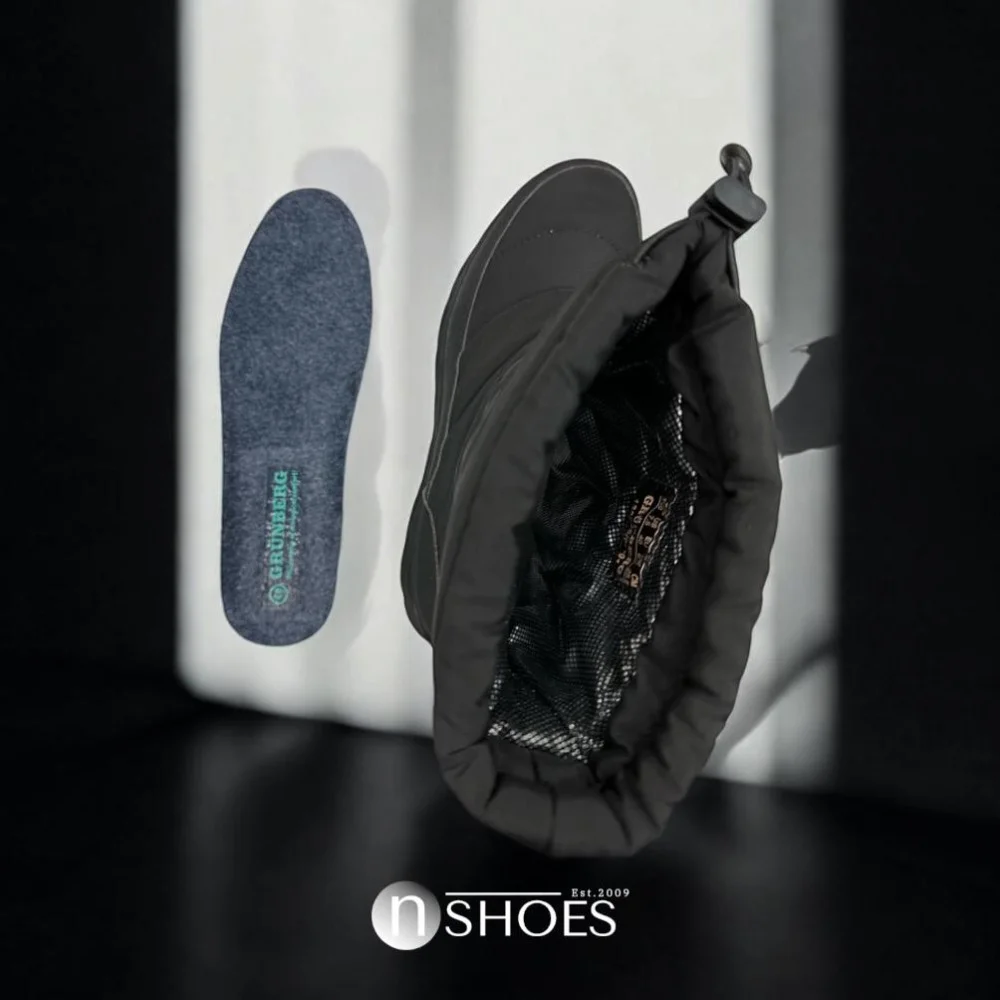 Жіночі чорні зимові дутіки GRUNBERG 148574 18-01E 5775 з nano-TEX утепленням