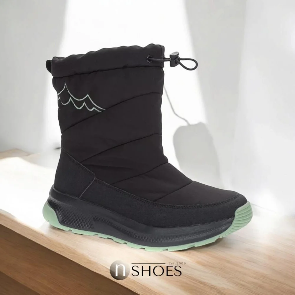 Жіночі чорні зимові дутіки GRUNBERG 148574 18-01E 5775 з nano-TEX утепленням