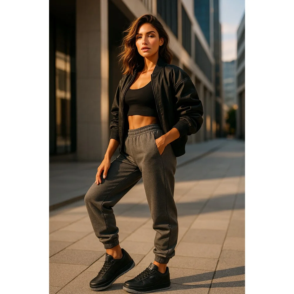 Жіночі чорні кросівки Big Star Shoes MM274353 модель 5777