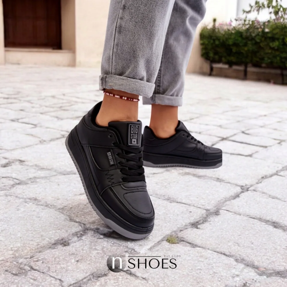 Жіночі чорні кросівки Big Star Shoes MM274353 модель 5777