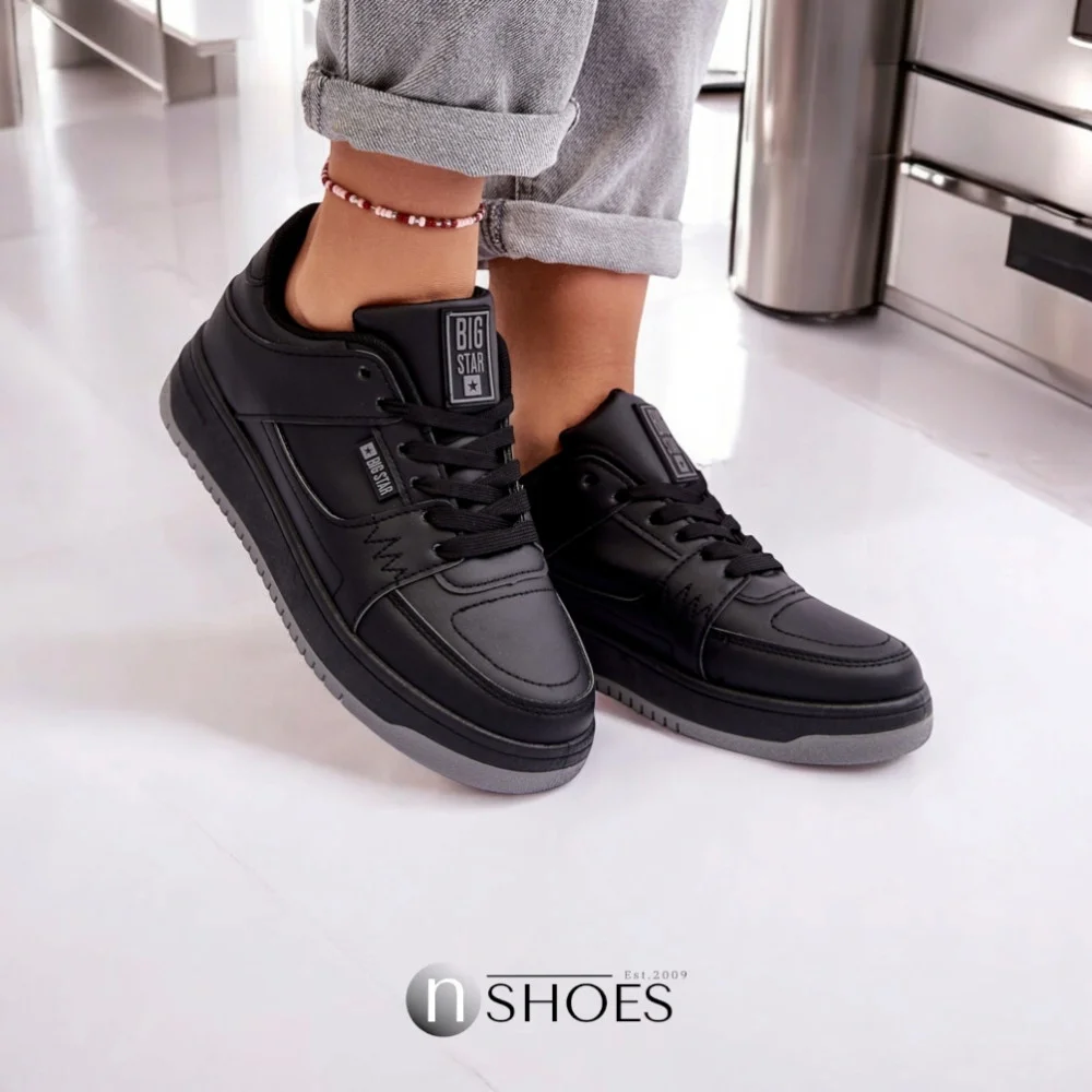 Жіночі чорні кросівки Big Star Shoes MM274353 модель 5777