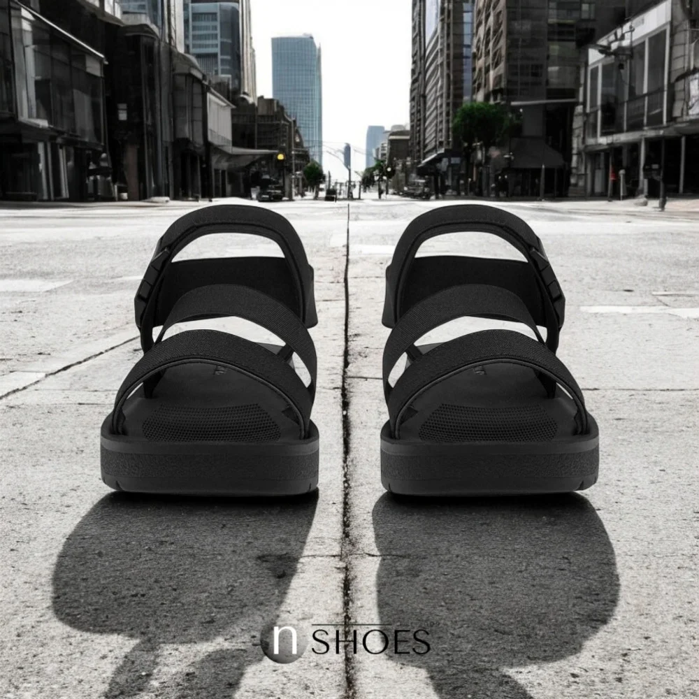 Женские легкие черные босоножки JENNY WYL0510-06 модель 5785