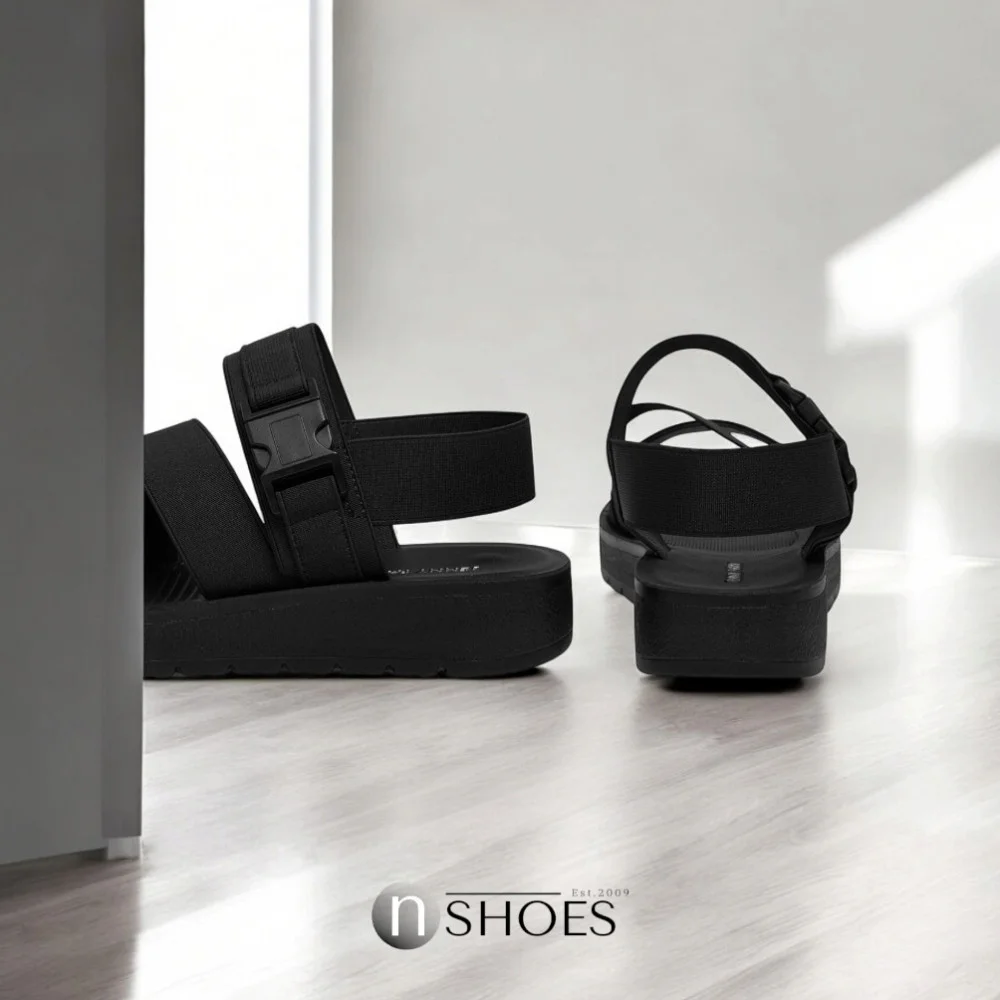 Женские легкие черные босоножки JENNY WYL0510-06 модель 5785