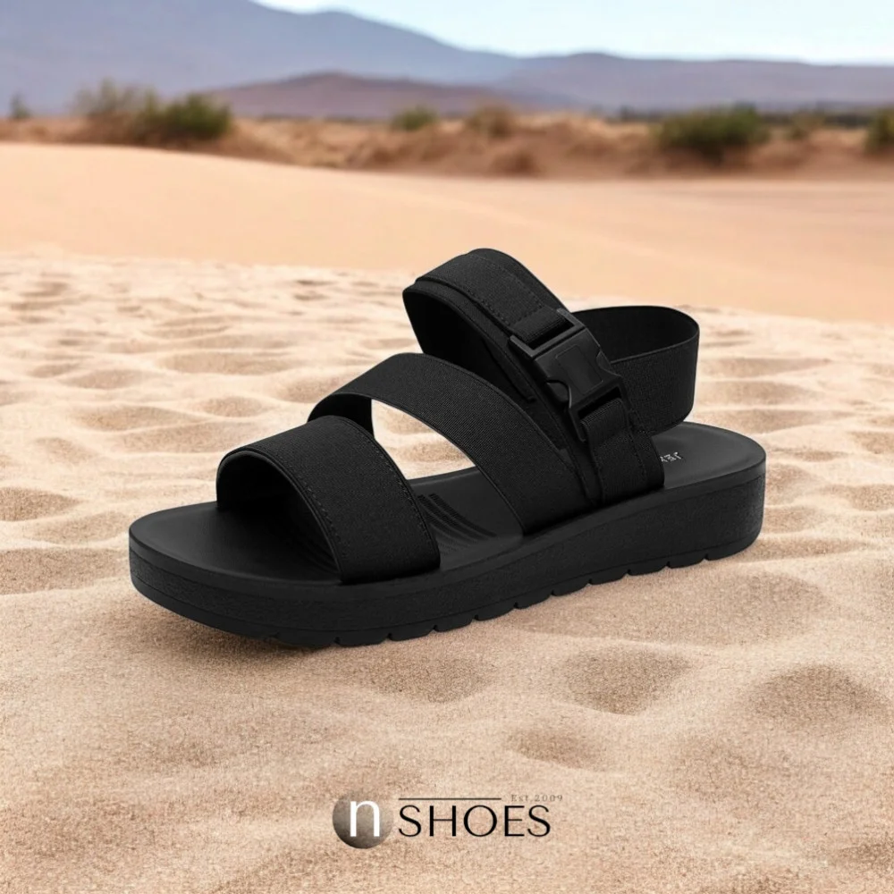 Женские легкие черные босоножки JENNY WYL0510-06 модель 5785