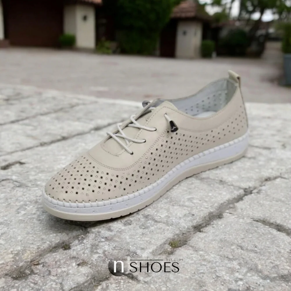 Жіночі шкіряні мокасини Anna Lucci (Туреччина) 19484 1800 Сріблястий сірий 5788