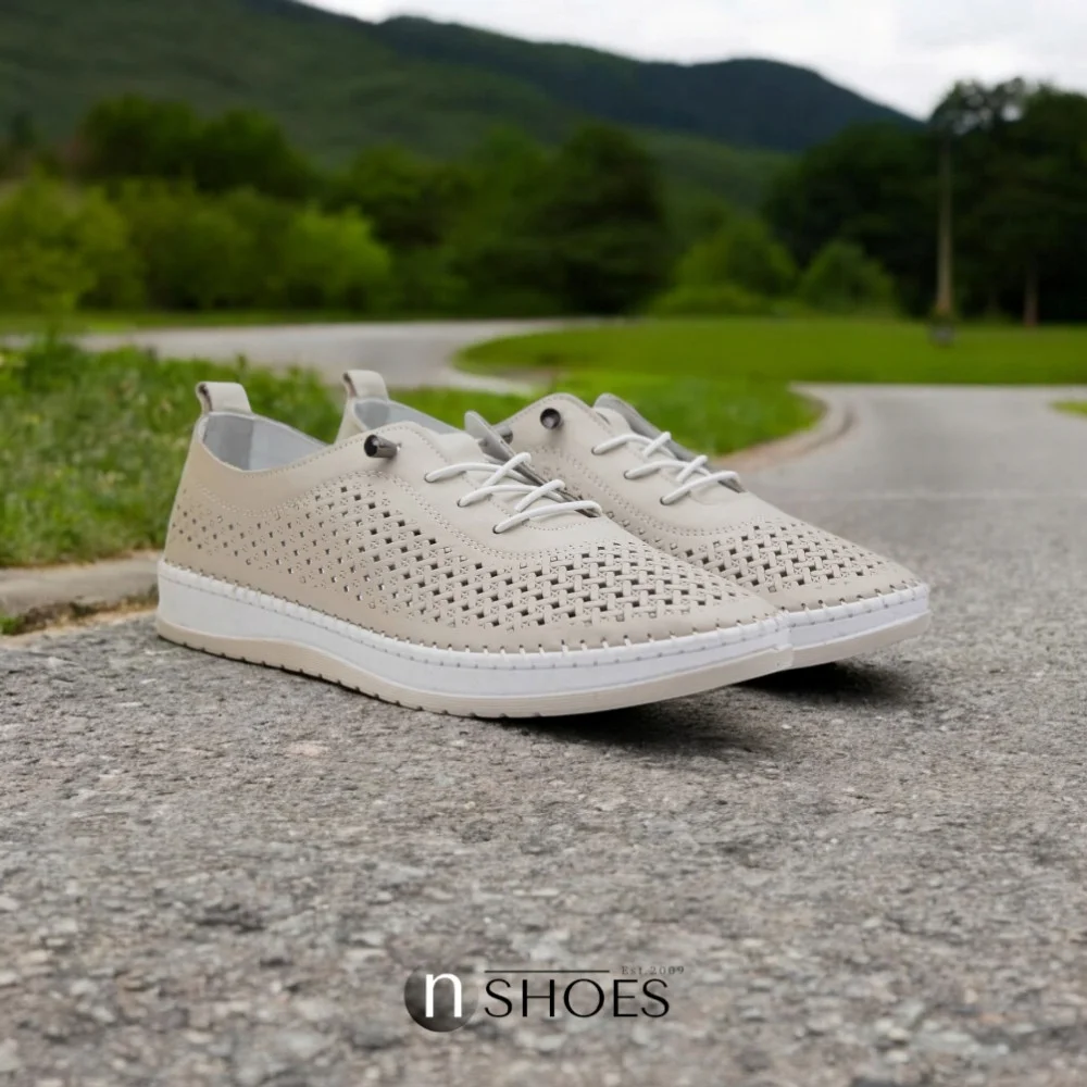 Жіночі шкіряні мокасини Anna Lucci (Туреччина) 19484 1800 Сріблястий сірий 5788