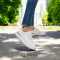 Women's white leather lightweight moccasins sneakers Allsy Lonza 195509 q1-018-010 white 5789 made of genuine leather with perforation