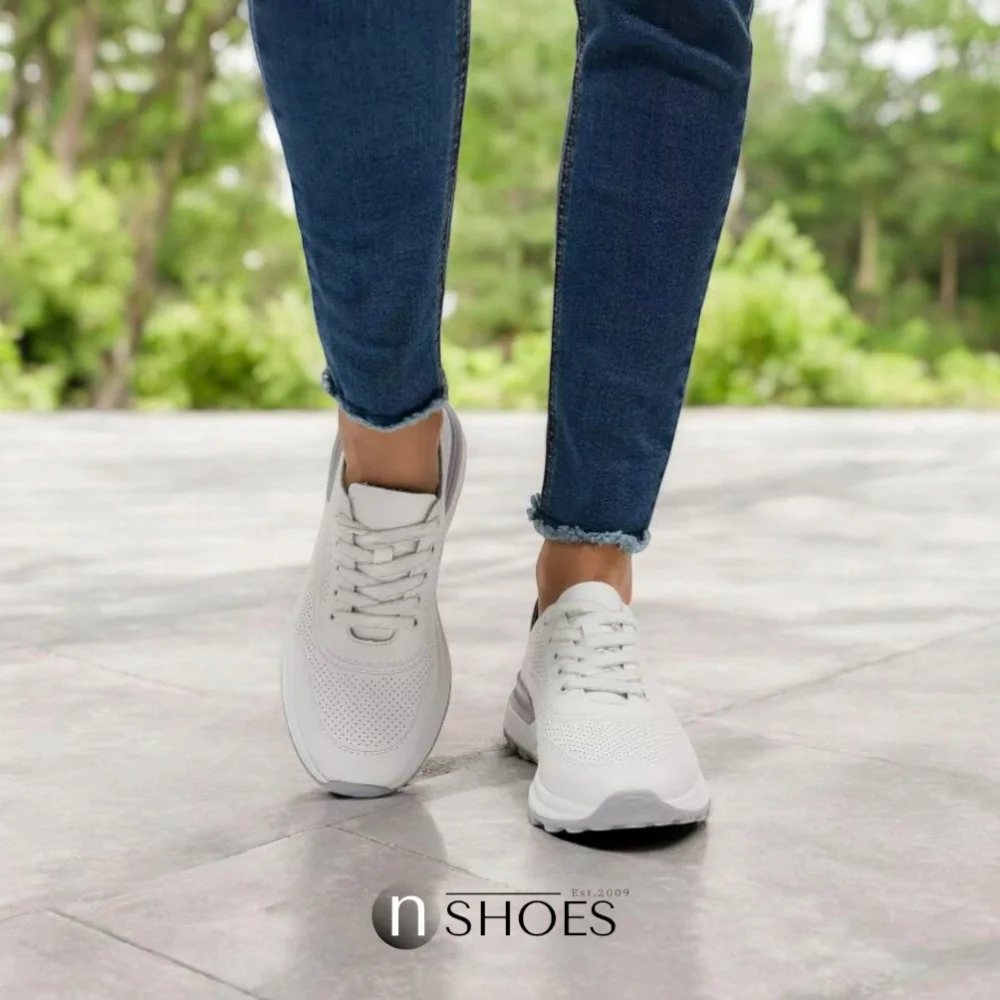 Women's moccasins Allsy Lonza 195509 white 5789