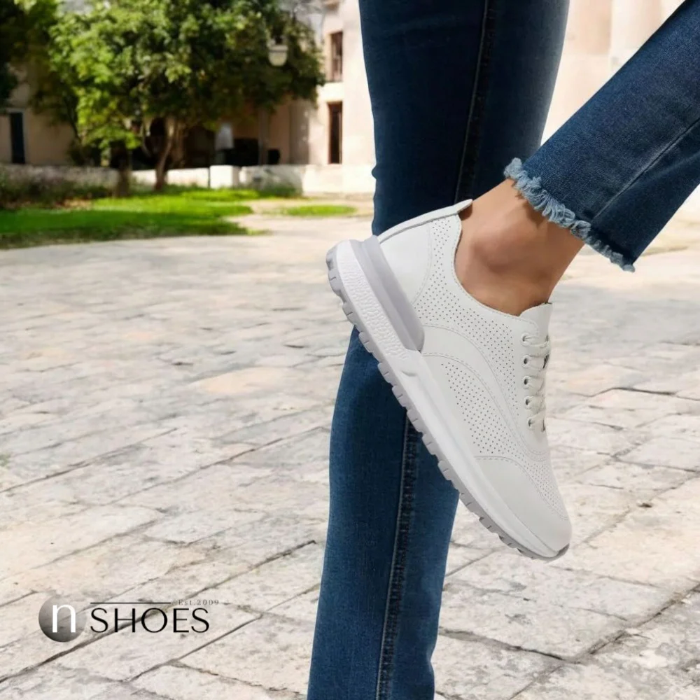 Women's moccasins Allsy Lonza 195509 white 5789