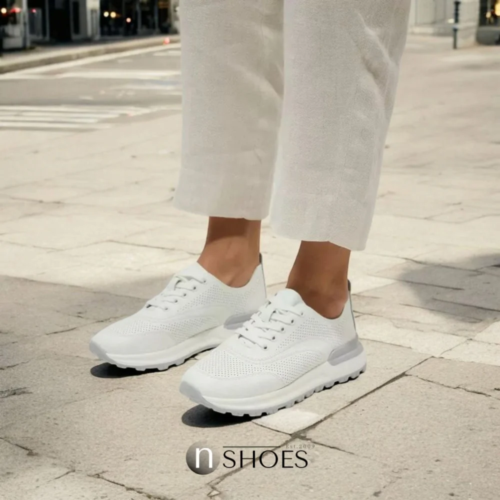 Women's moccasins Allsy Lonza 195509 white 5789