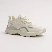 Women's fashionable white sneakers CROSBY 457041 04-02W 5795 from the Bitcoin brand in the style of Armani Exchange