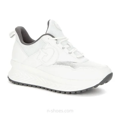 Women's fashionable white sneakers GRUNBERG 157586 06-01E 5799 from the Italian brand in the style of Liu Jo EVA 02
