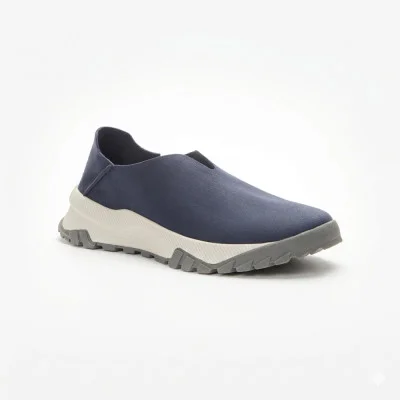 Women's comfortable blue moccasins slip-ons GRUNBERG 157597 09-02E 5800 made of micropolytex from the Italian brand