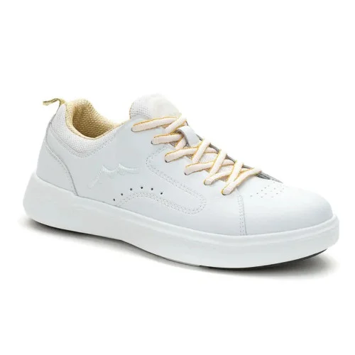 Женские модные белые кроссовки GRUNBERG 157897 02-01E 5801 из натуральной кожи от итальянского бренда в стиле Karl Lagerfeld Kapri