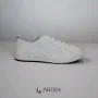 Women's white sneakers with perforation NEOMOOD model 5819
