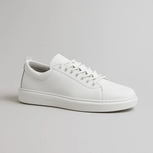 Women's comfortable white sneakers Romax Comfort 0445-1f 5834 made of genuine leather with anatomical insole