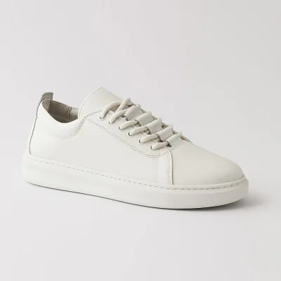 Women's comfortable white sneakers Romax Comfort 0445-1f 5834 made of genuine leather with anatomical insole
