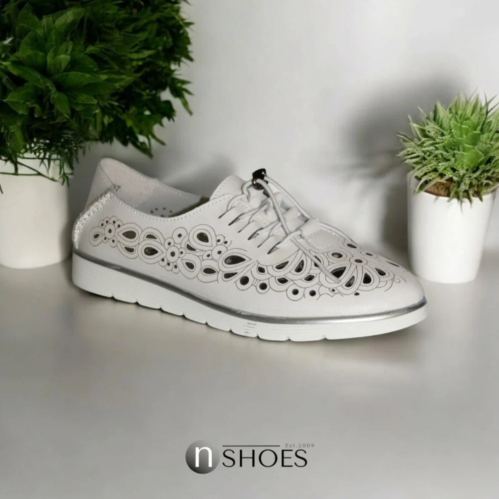 Women's Moccasins with perforation ALLSY model 5836