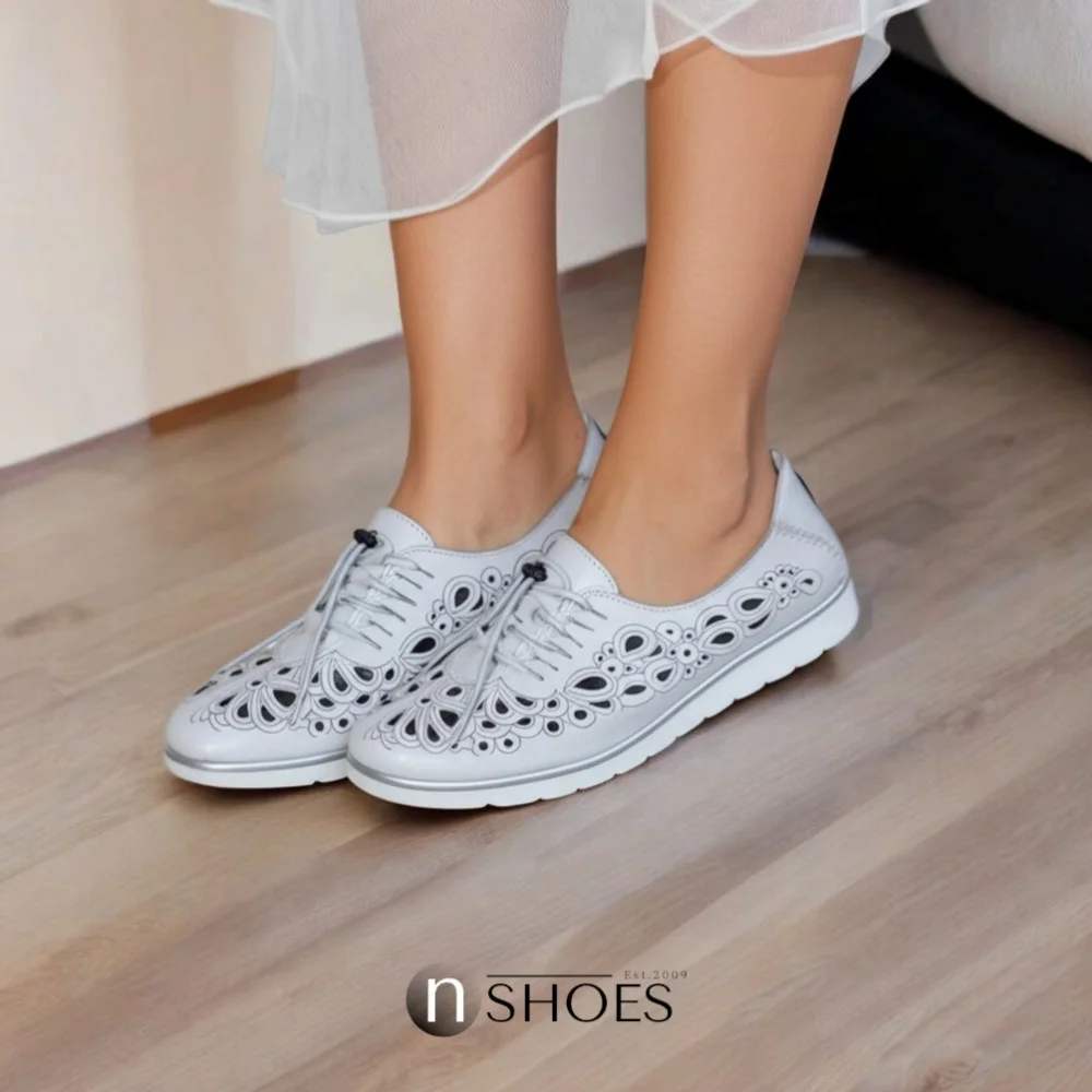 Women's Moccasins with perforation ALLSY model 5836