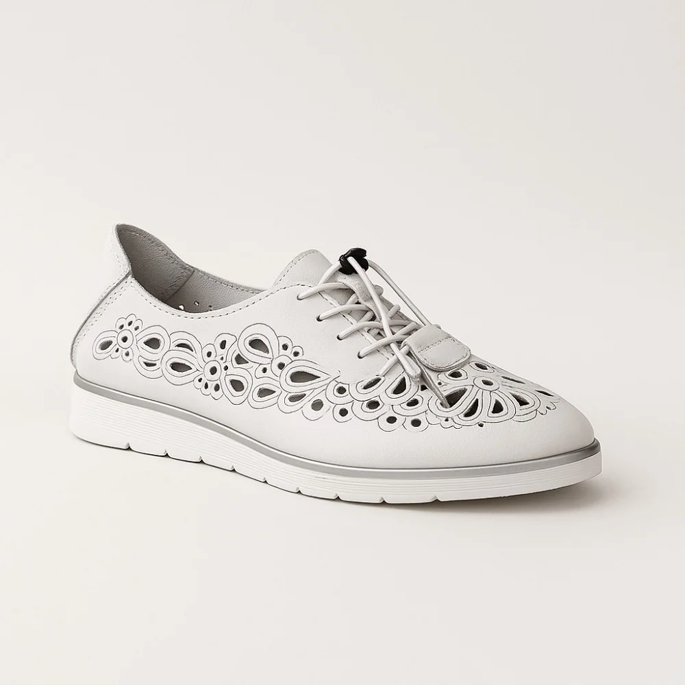 Women's Moccasins with perforation ALLSY model 5836